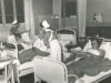 Schwarz-Weiß Bild Krankenhausleben